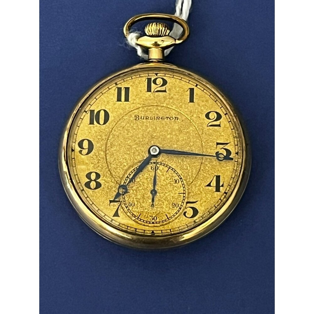 1921 Burlington GP Gold Plated Illinois Model 3 275 Grade 21J Pocket Watch runs